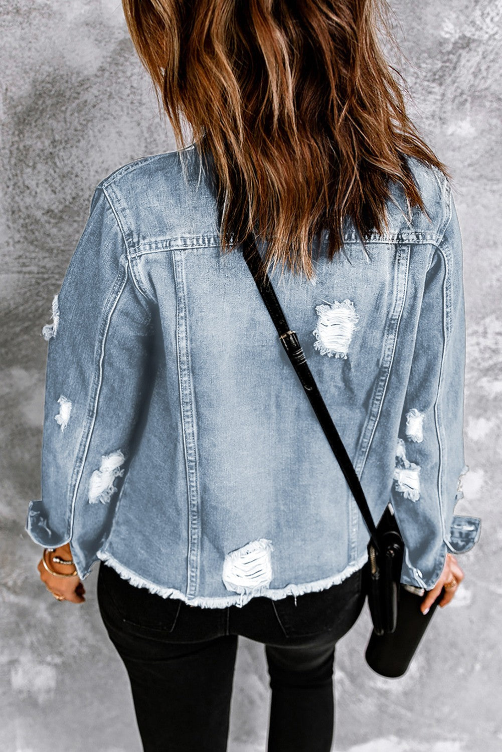 Distressed Jean Jacket