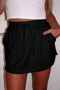 French Drawstring Skort