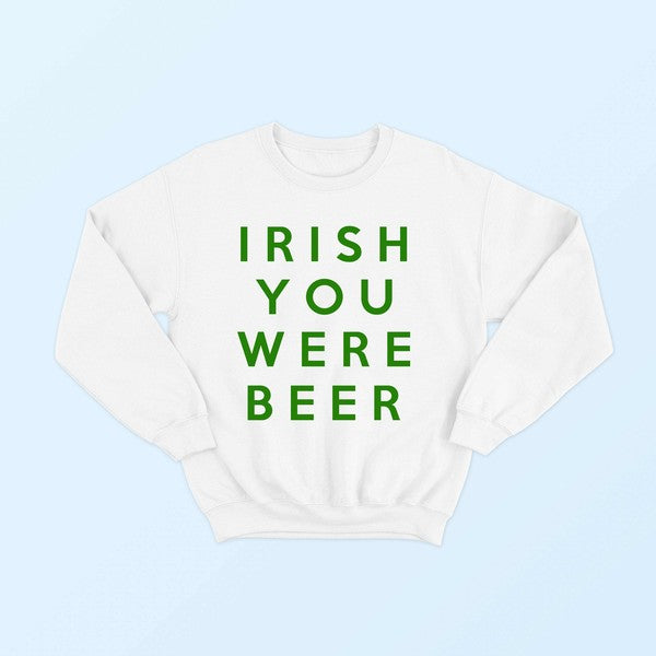 White Irish Crew Neck